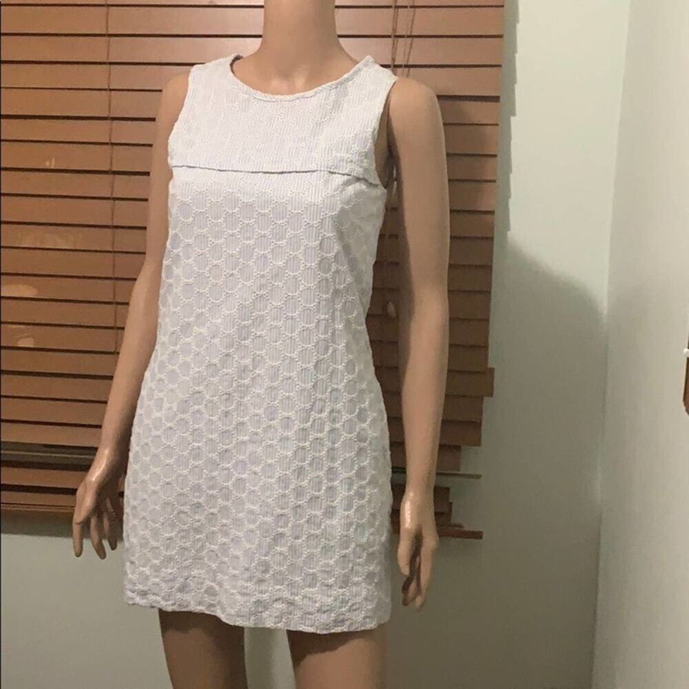 J.CREW SUMMER EMBROIDERY TEXTURED DRESS SIZE 00‎